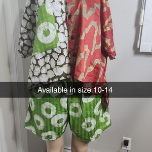 Green Printed Women’s Shorts